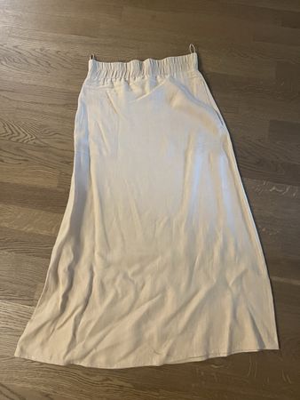 Moschino Cheap and Chic Leinenrock Beige Gr. 36 / IT 40