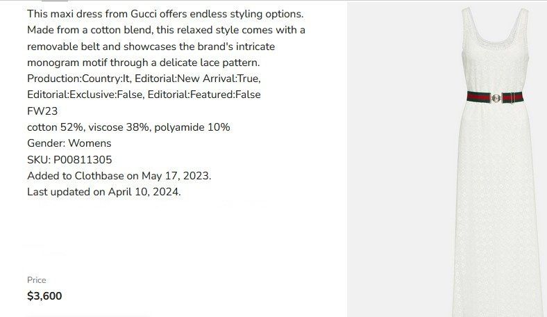 Gucci Vestiti: Gucci Kleid / robe 42 - L – Usato da Collonges venduto da Auganien 1
