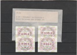Nr. 9 Programmsatz 0300/0330/0500/0530 gestempelt  140.-