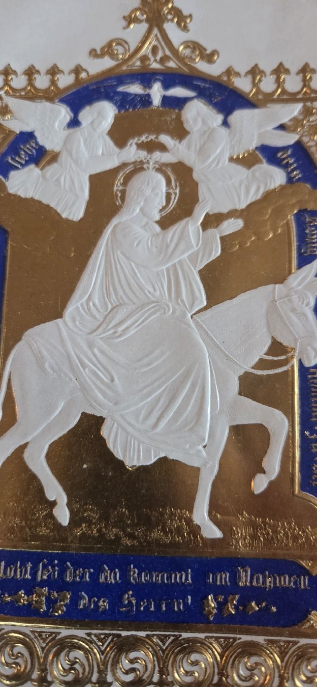 Foto & Immagini: Antikes religiöses Prägebild mit Blattgold – Usato da Rehetobel venduto da hobirot01 5