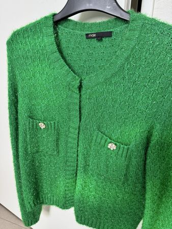 MAJE Strickjacke, Grün, Grösse 2, wie neu!