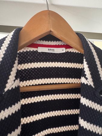 Brax Blazer gestreift schwarz weiss Groesse 38