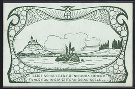 sign. Ernst Gorsemann: Kleine Insel im F