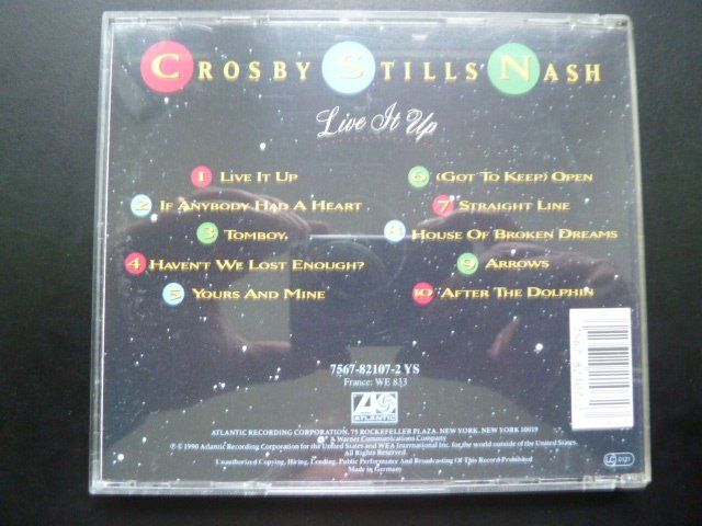 Crosby, Stills & Nash - Live it up  (vergriffen) 2