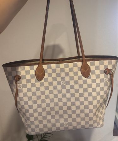 Original Louis Vuitton Neverfull MM (Damier Azur)