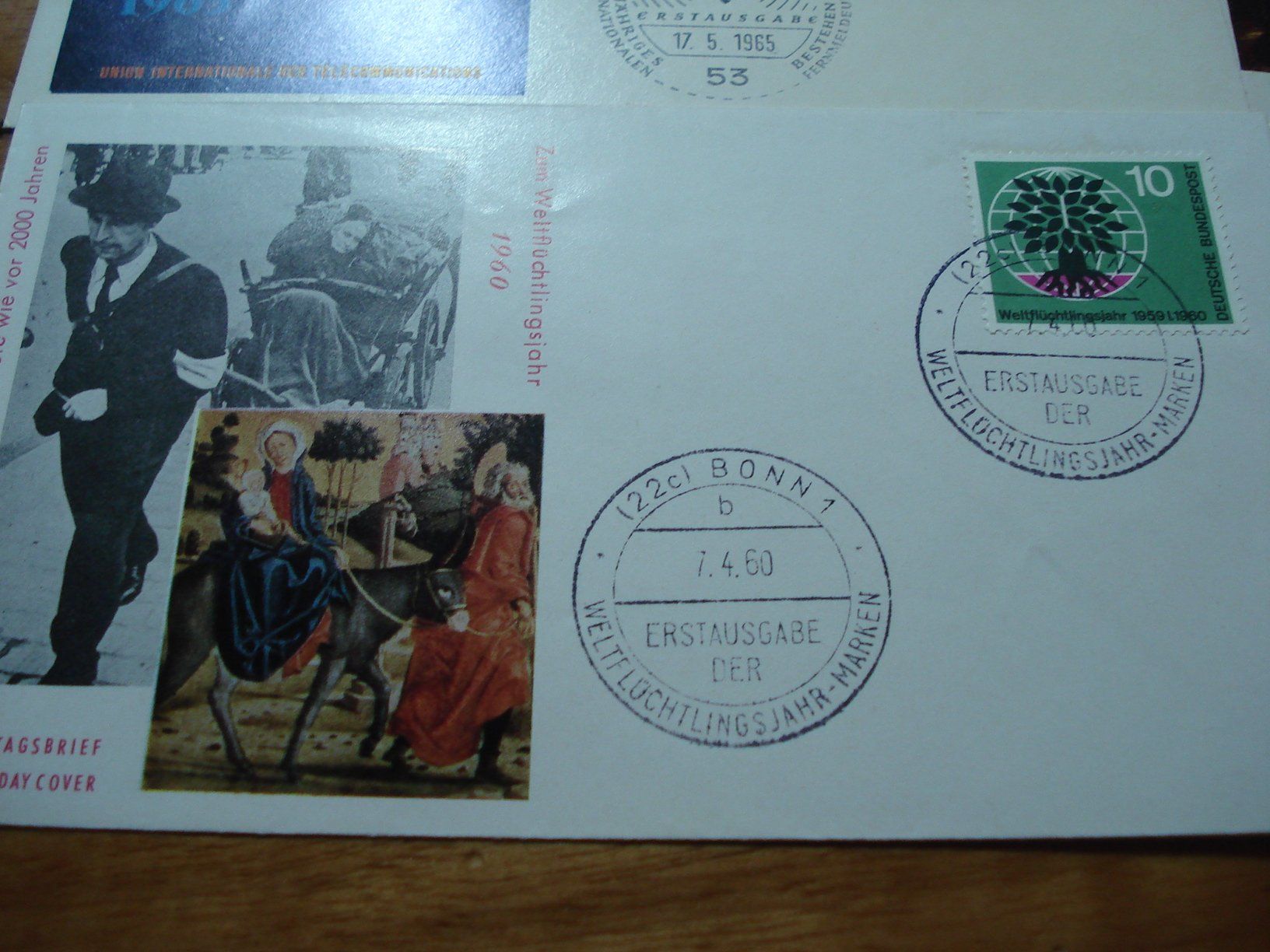 Tutti i francobolli: 4 alte FDC Deutsche Bundespost 1960/1965 – Usato da Niederwil AG venduto da morostahu
