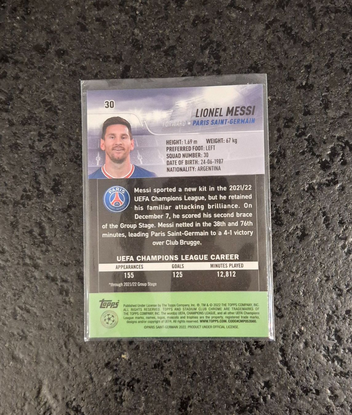 Topps Carte collezionabili: Lionel Messi - PSG - Topps – Nuovo (secondo la descrizione) da Burg AG venduto da Danoe 1