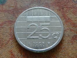 PAYS-BAS  Nederland  25  Cent  1998