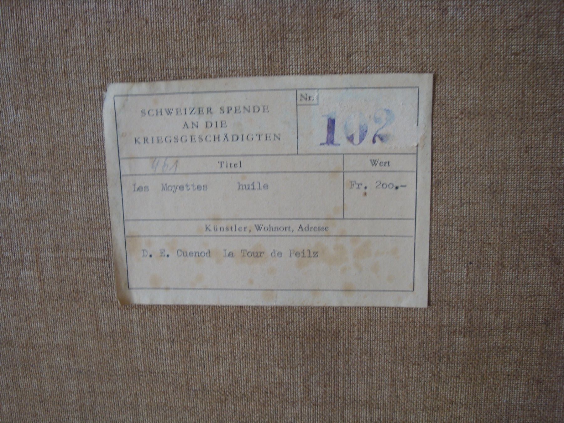 Dipinti: Gemälde, Öl auf Leinwand, 1932 – Usato da häusernmoos venduto da buc_8ftk 4