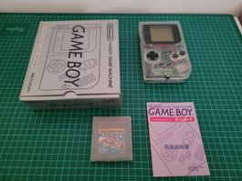 Nintendo Game Boy Clear with Box and Game - Excellent in ovp