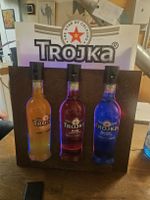 Troijka Flaschen-Display mit Beleuchtung - Rarität! (D)