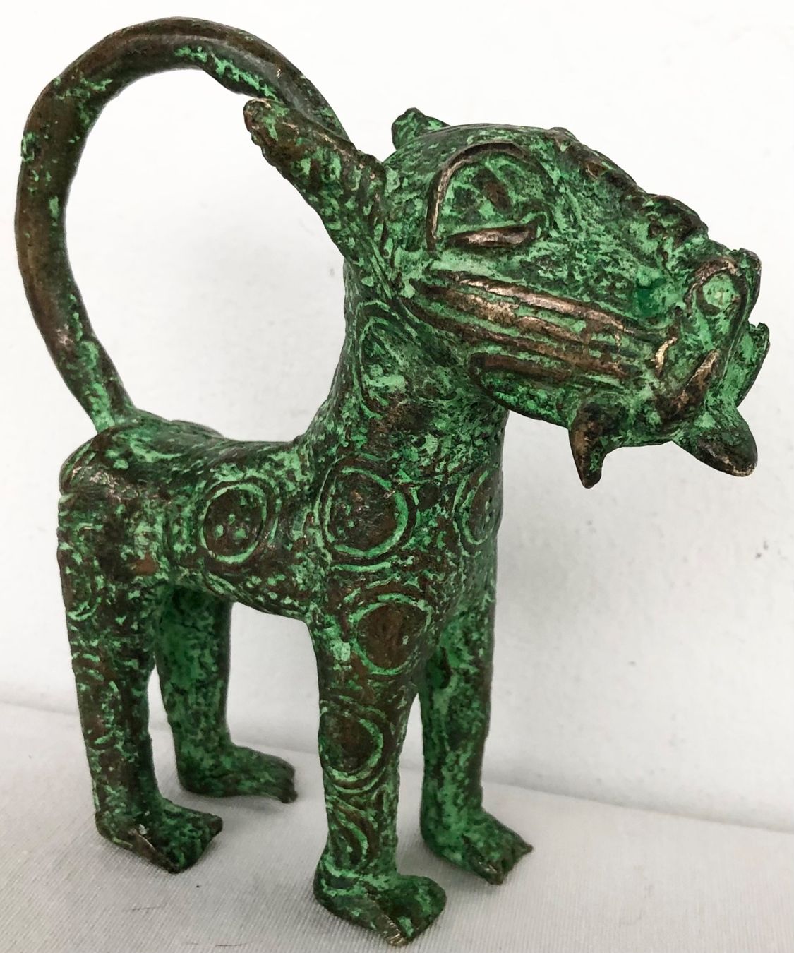 Sculture & Statue: feiner alter Leopard Bronze Benin Höhe 13 cm – Usato da Rüthi (Rheintal) venduto da Kunsthaus777 1