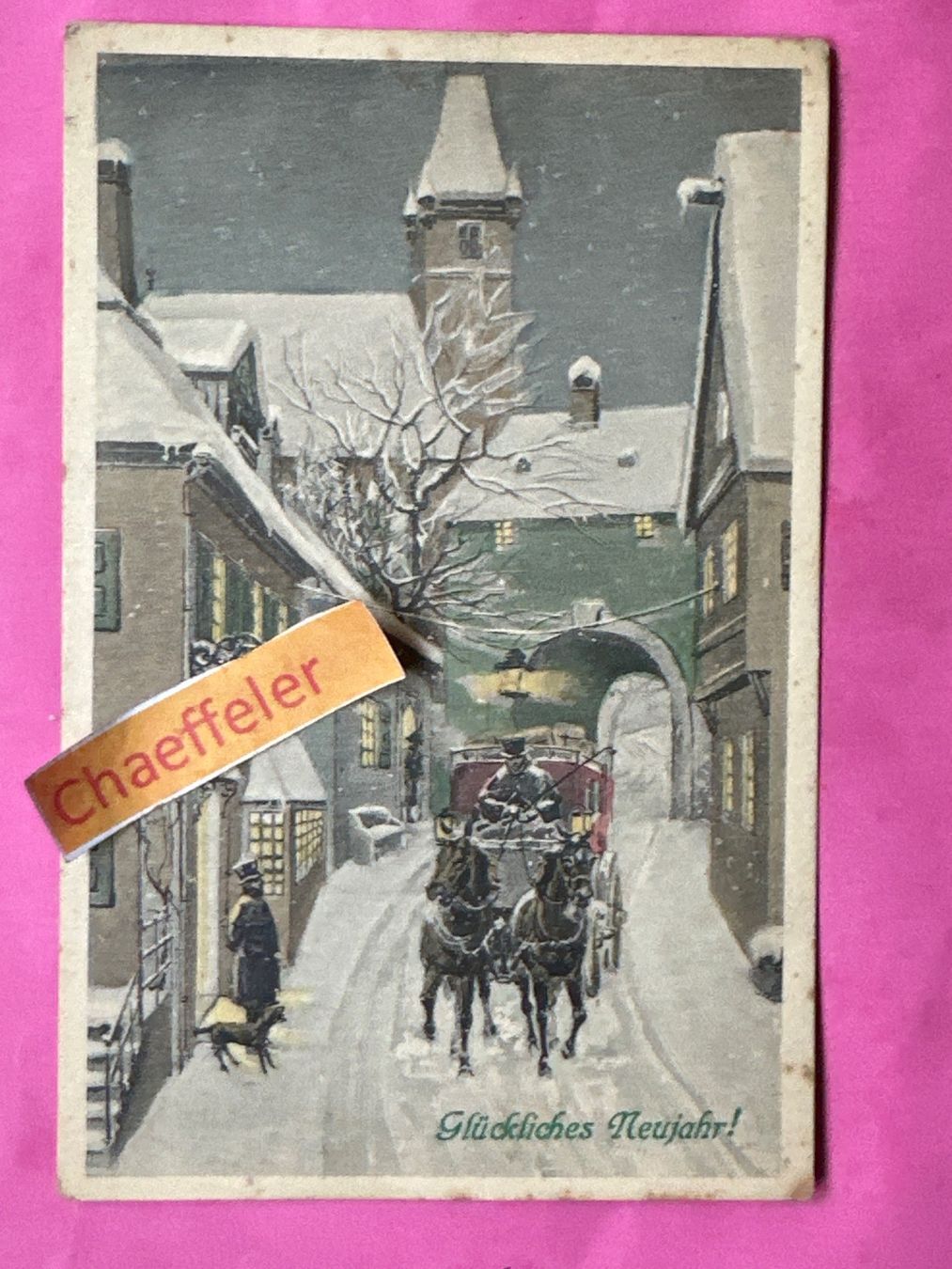 Ansichtskarten: 1912 Glückliches Neujahr – Gebraucht aus Zürich von Chaeffeler