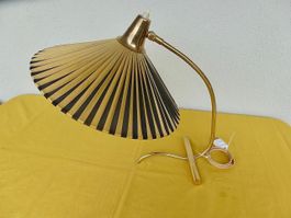 Vintage 50er Jahre Lampe / Tischlampe Gelb/Schwarz