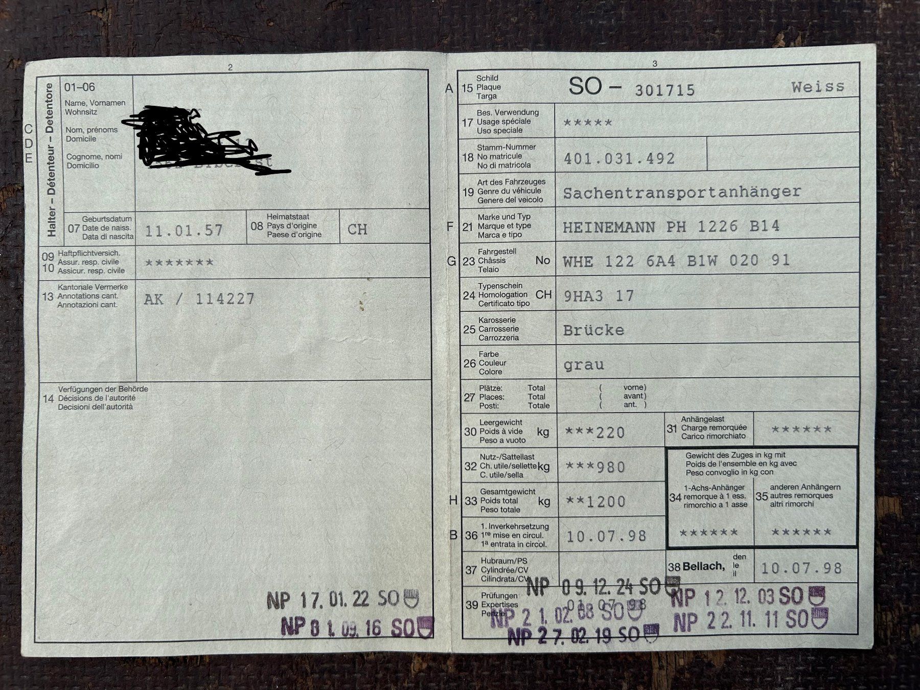 Heinemann Rimorchi: Anhänger – Usato da Derendingen venduto da Hauderebaesseler 5
