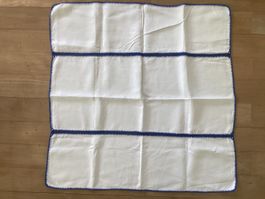 Tischtuch Leinen mit blauem Rand, Vintage Style, Top!