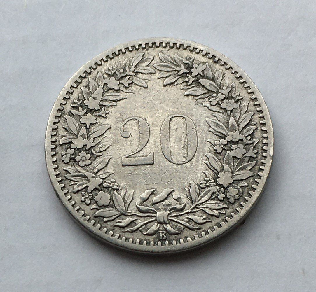 Tutti le monete: 1887 20 Rappen ss+ – Usato da Kirchberg SG venduto da Helveticus00 1