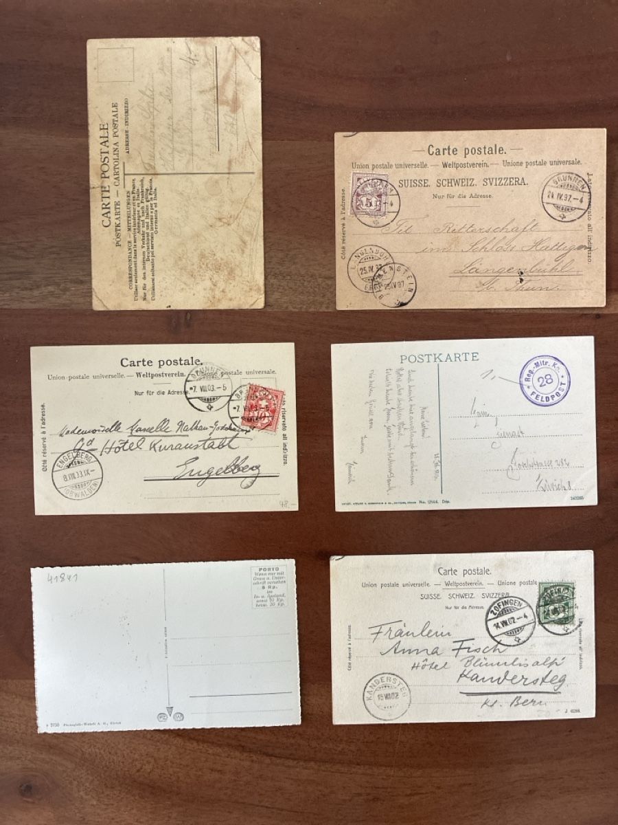 Cartoline postali: 12 Ansichtskarten Schweiz von Brunnen SZ – Usato da Oftringen venduto da Cla.vD.74 1