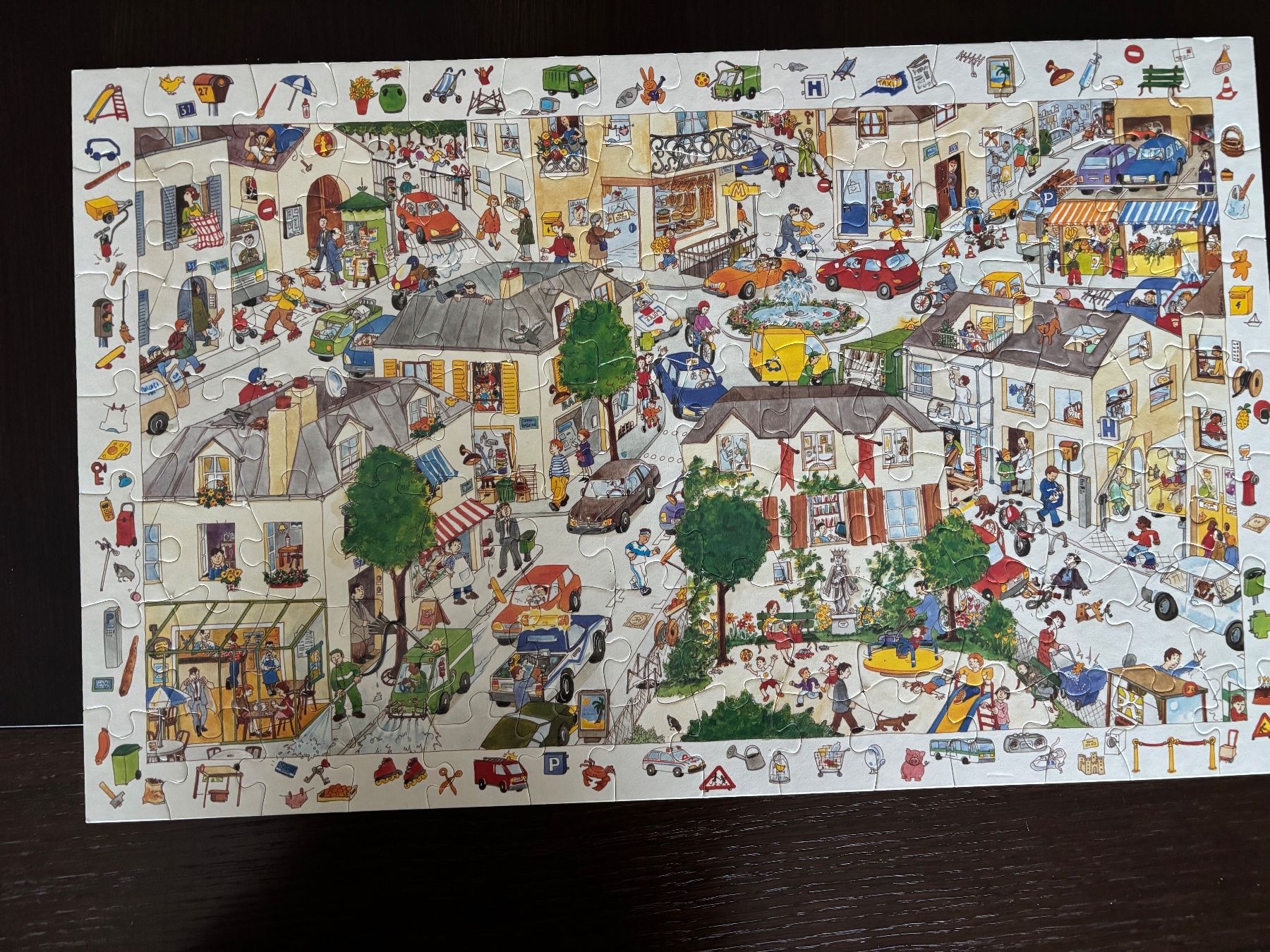 Puzzle: Die Stadt   Puzzle mit Poster, 100 Teile – Usato da Horw venduto da Luki49 3