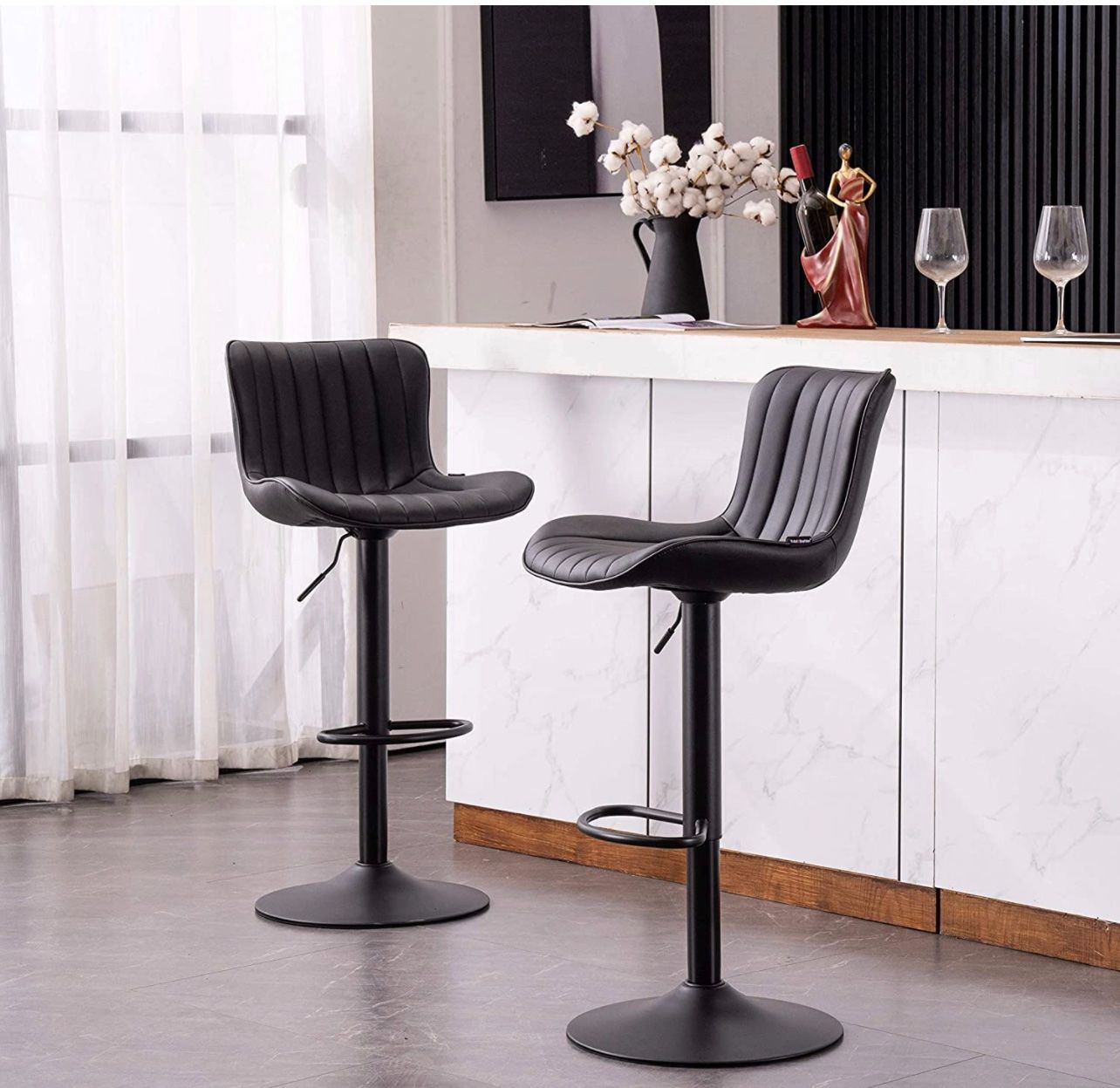 Sgabelli: + Kidol & Shellder Barhocker, PU Leder 2-er Set – Nuovo e nell'imballaggio originale da Amriswil venduto da JaJa-Express 4