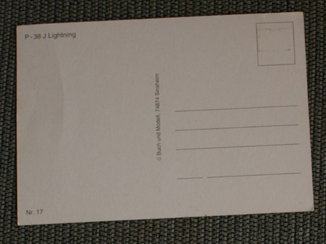 Cartoline postali: Carte postale avion P38 Lightning – Usato da Châtel-St-Denis venduto da Vaillant1 1