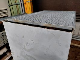 Wasserauffangbecken-Duo Metall, 2'000 Lt., m.Gitterabdeckung