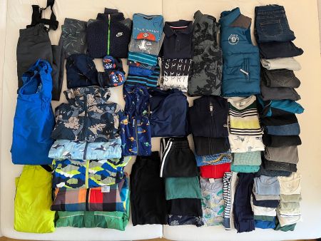65-teiliges Kleiderpaket, Jungen, Gr. 110/116, Herbst/Winter