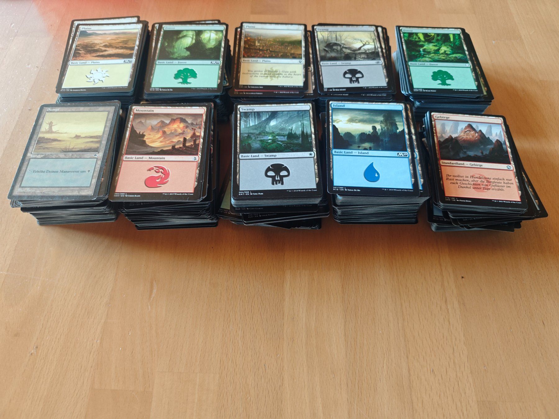 Magic The Gathering Carte collezionabili: Magic The Gathering Basic Land Sammlung gebraucht – Usato da Wolfwil venduto da Rarak 1