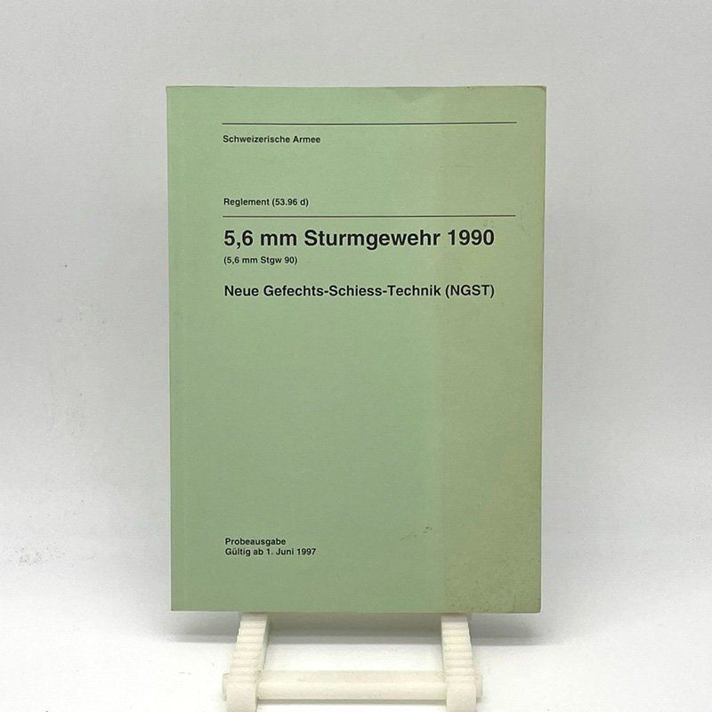 Libri: Reglement Das 5.6mm Sturmgewehr 1990 NGST – Usato da Uerkheim venduto da fabulafero