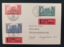 LIECHTENSTEIN, Express Brief nach Basel 1939
