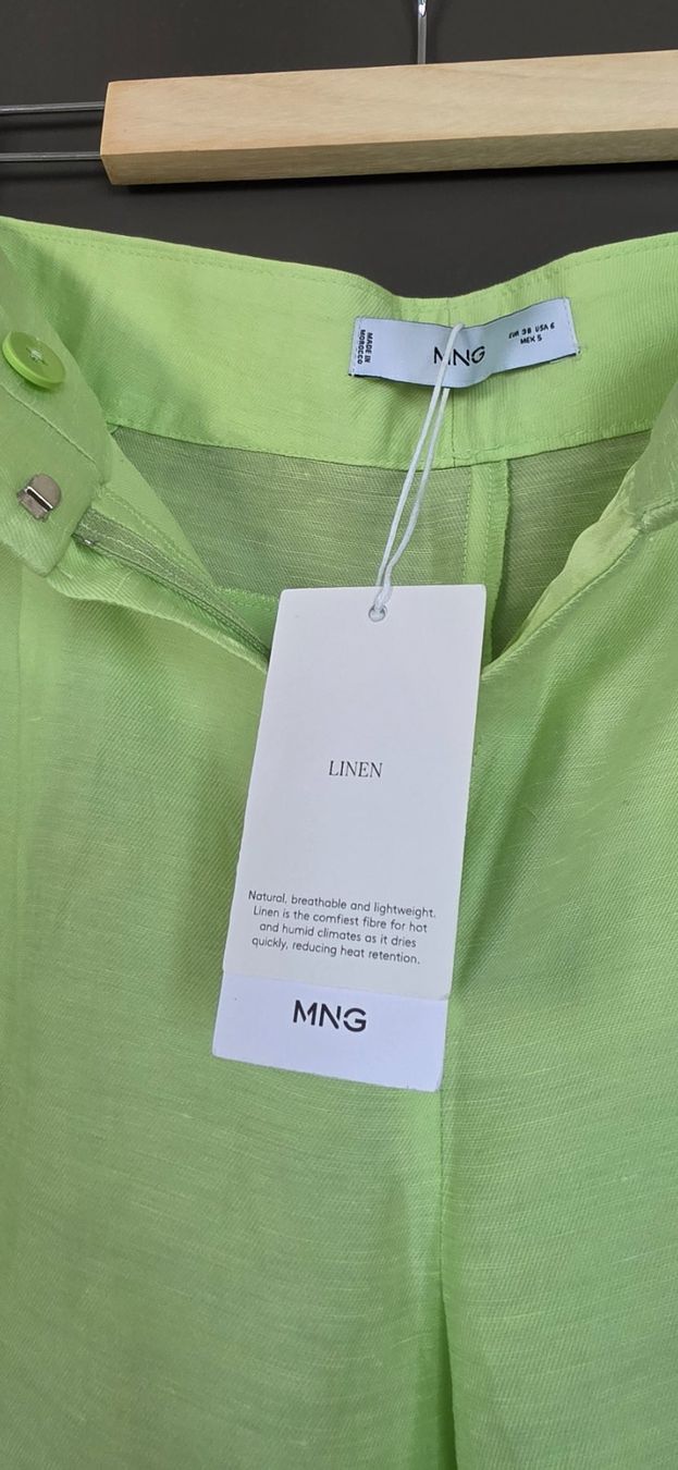 Mango Hosen: Pantaloni di lino Mango – Neu und originalverpackt aus Giubiasco von ele_g2pf 4
