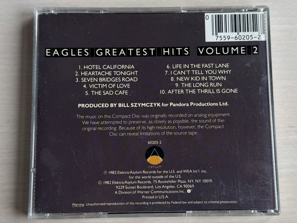 CD: Eagles Greatest Hits Volume 2 – Usato da Oberried Brienz venduto da Chyara 1
