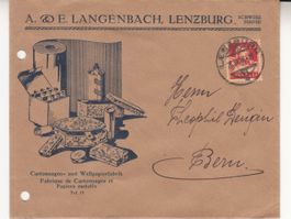 SBK 174 auf Brief A. & E. Langenbach Lenzburg 1929