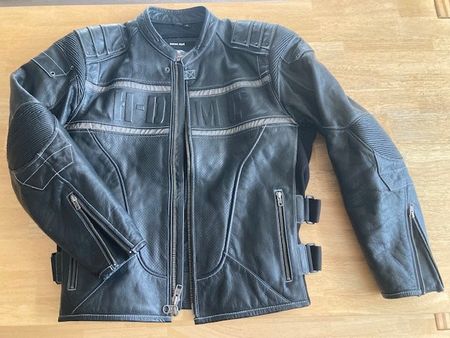Harley Davidson Perforierte Lederjacke mit Protektoren XL