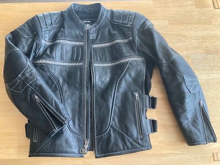 Harley Davidson Top Leder Protektoren-Sommerjacke XL