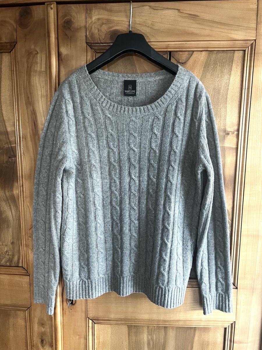 Madeleine Maglioni & Felpe: Pull Gris Madeleine 100% Cachemire T. 38/40 – Usato da Porrentruy venduto da SYANKA 1