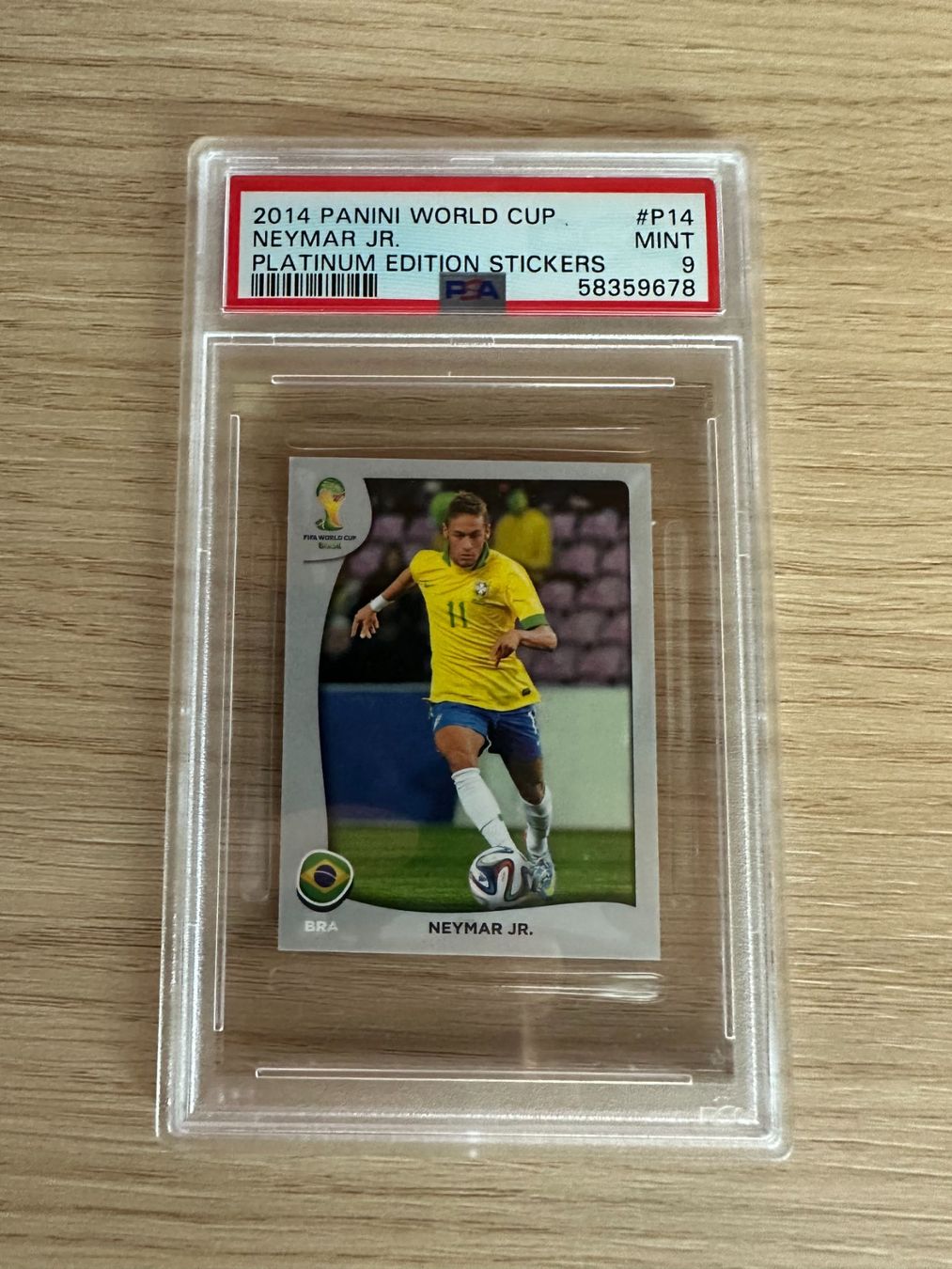 Panini Carte collezionabili: Neymar JR Panini World Cup 2014 Sticker PSA 9 – Nuovo (secondo la descrizione) da Hagendorn venduto da Pokecollectorch