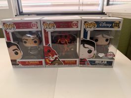 Pop! Mulan Figuren Li Shang Mushu Mulan Special Edition