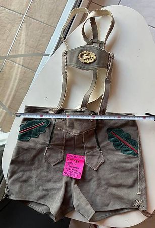 Vintage Herren-Lederhose Gr. ca. 44