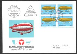 Sonderflug 1. Heissluft Luftschiff Triengen Sursee 18.2.1976