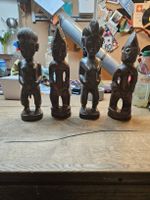 Holzschnitzfiguren Afrikanisch Konvolut 4 Stueck (T1)
