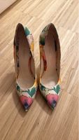 Sommerliche Damenschuhe mit Blumenmuster, Grösse 38
