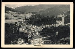 AK Tiefenkastel, Ortsansicht mit Kirche