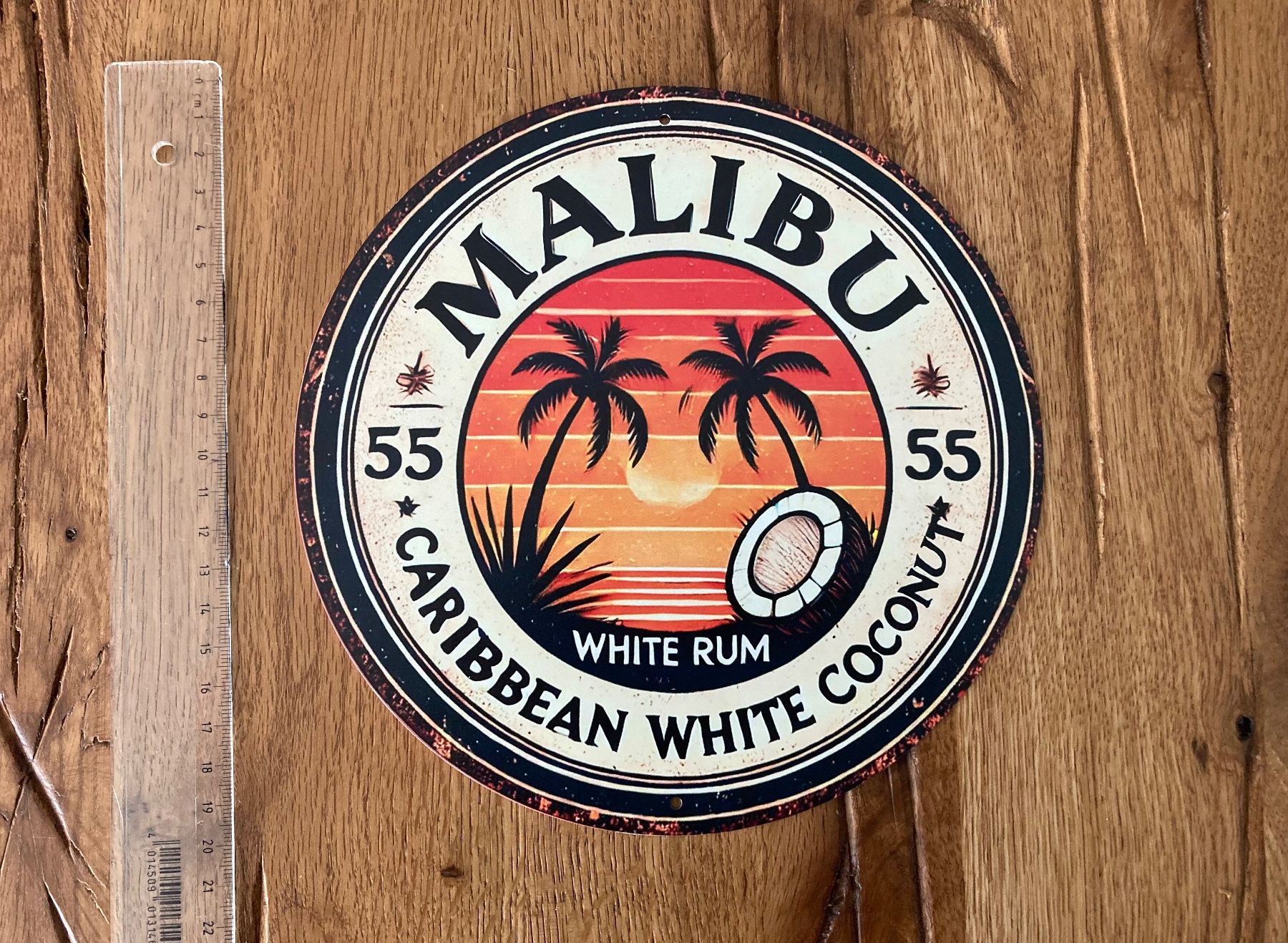 Malibu Bevande alcoliche: Malibu / Schönes Blechschild / neu – Nuovo e nell'imballaggio originale da Bremgarten AG venduto da Eurotiz 1