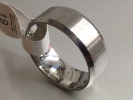 Eleganter Stahl Ring Gr. 16-21