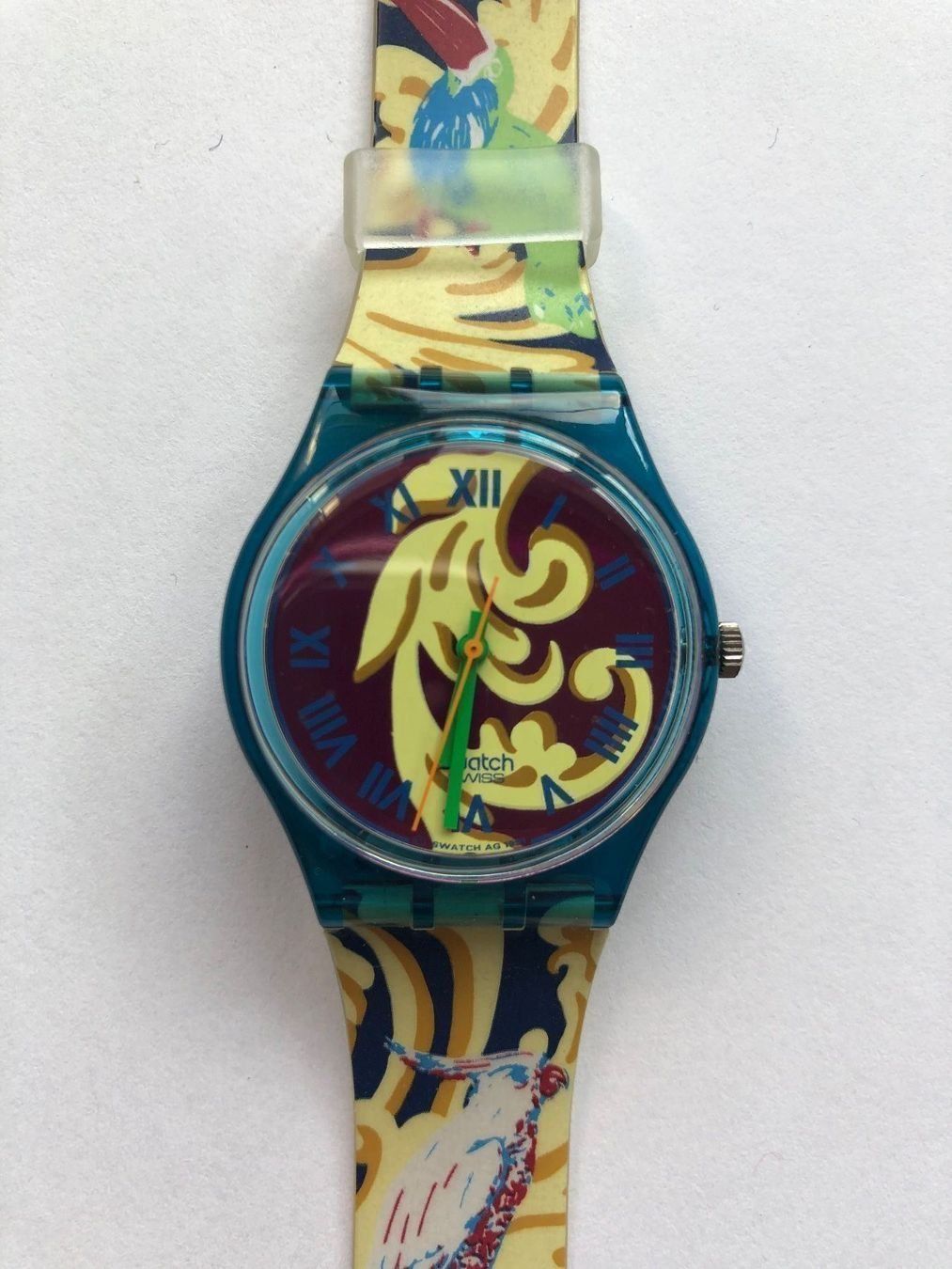 Swatch Orologi: SWATCH - GN 119 - "Perroquet"- 1991- Neuve – Nuovo (secondo la descrizione) da Viganello venduto da Ul-principe-pinin 1