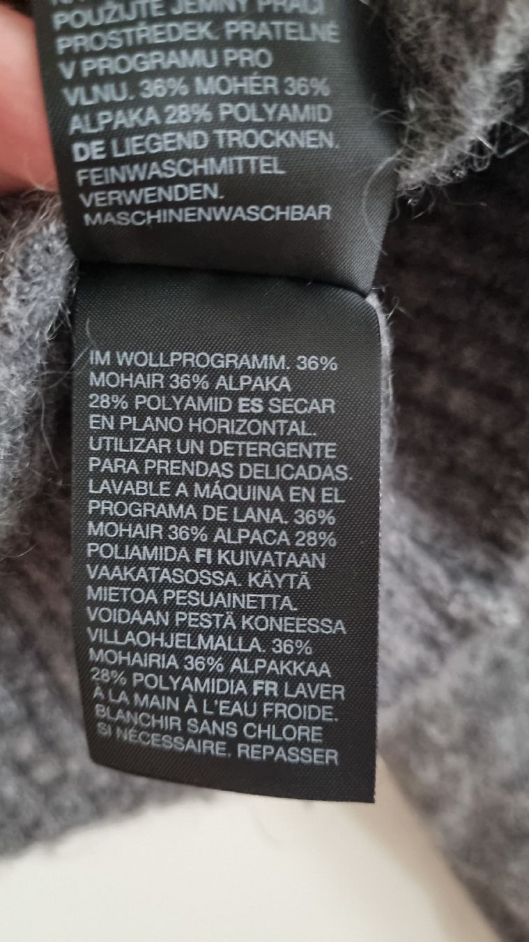 Other Stories Maglioni & Felpe: Grauer Mohair-Alpaka-Pullover – Usato da Belp venduto da sfanny88 2