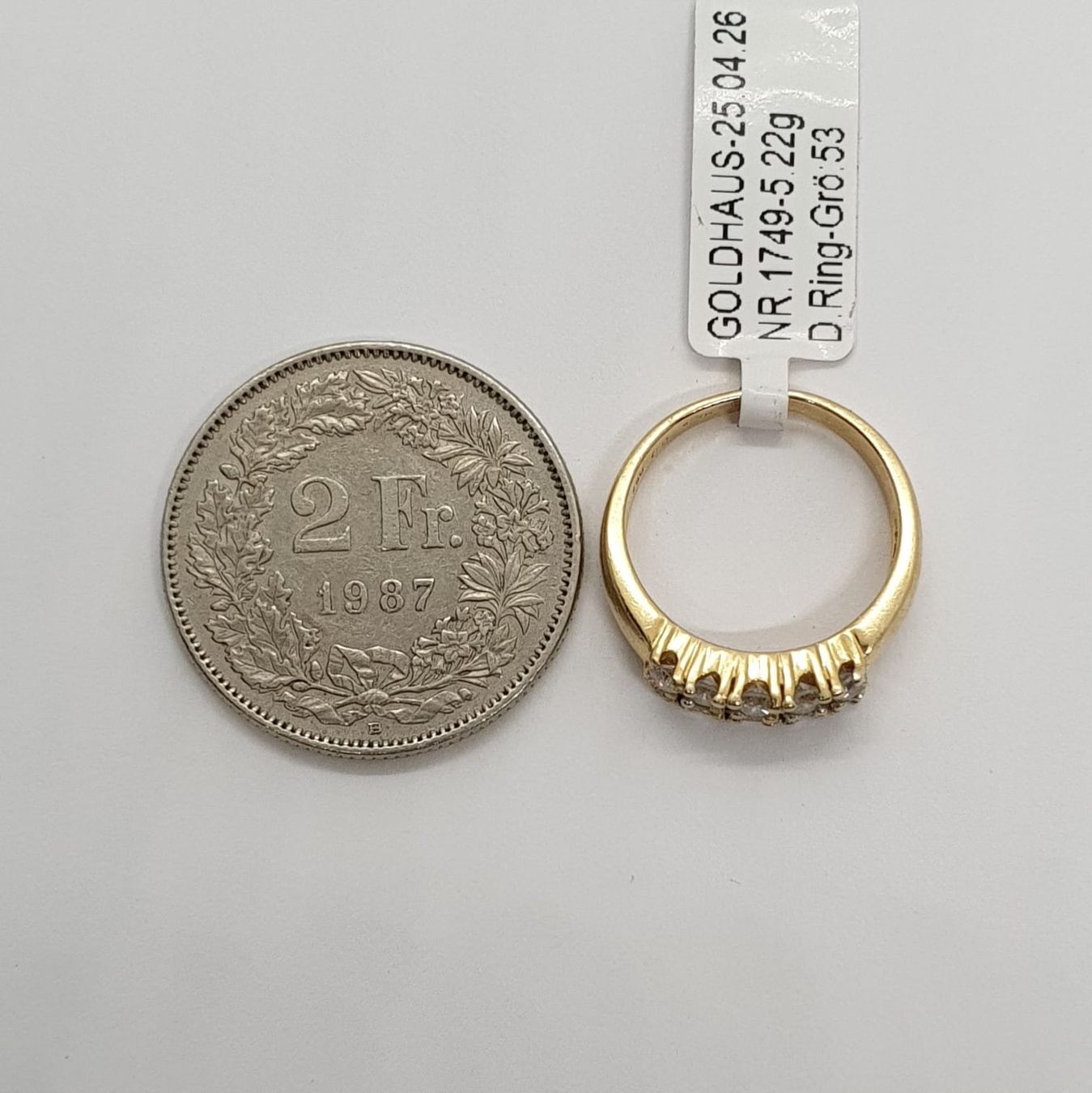 Ringe: Echt 18K Gold -  Brilliant Ring – Gebraucht aus Luzern von Luzern-Goldhaus 5