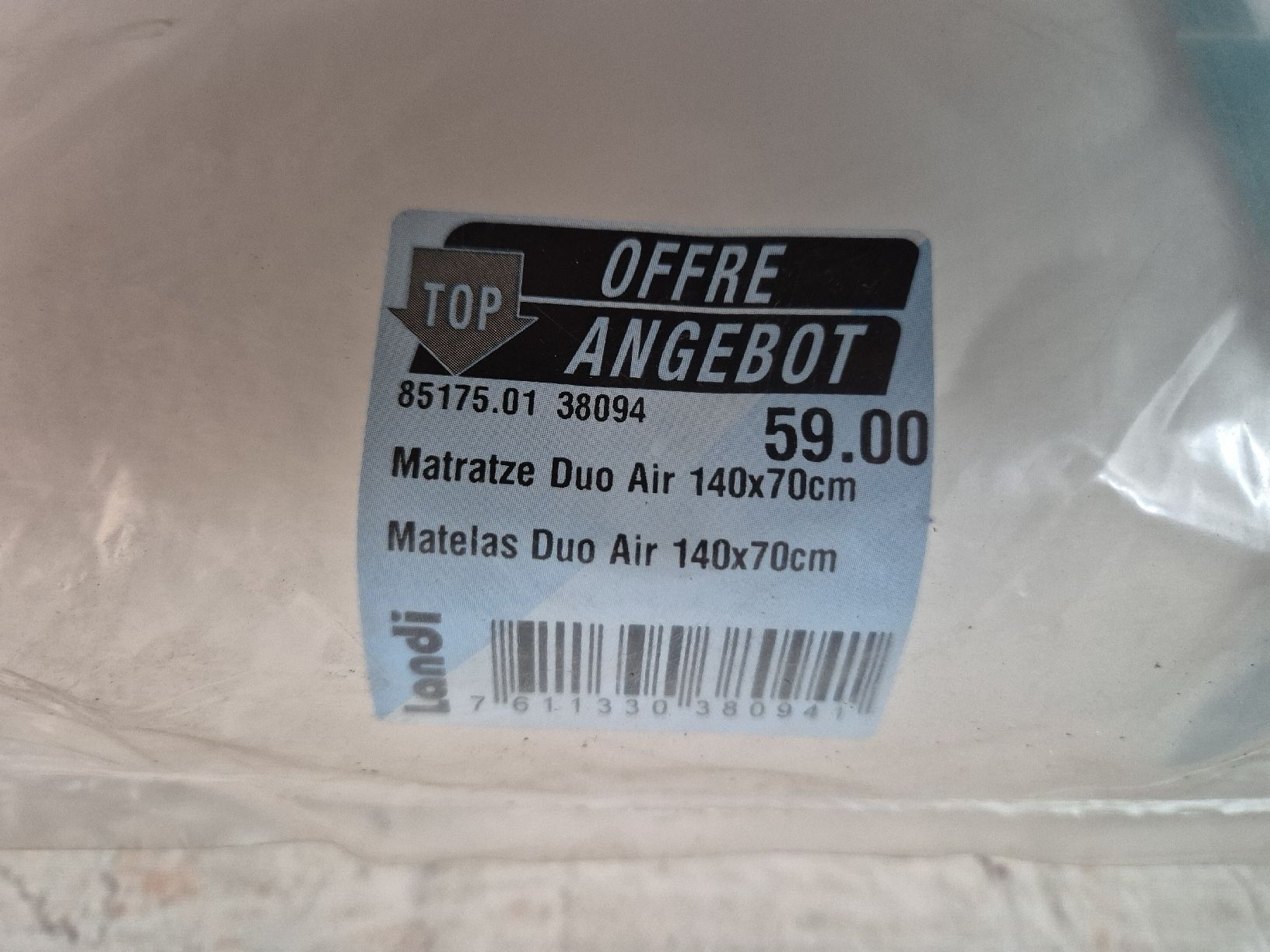 Materassi: Matelas pour bébé 140cm x 70cm – Nuovo e nell'imballaggio originale da Le Locle venduto da CHEGUA 1