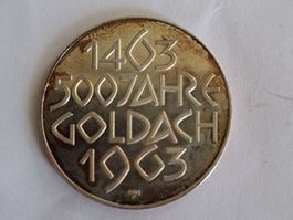 Gedenkmünze 500 Jahre Goldach (1463-1963)